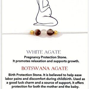 Pregnancy Energy Shield Bracelet - Negative Energy Blocker with Black Tourmaline